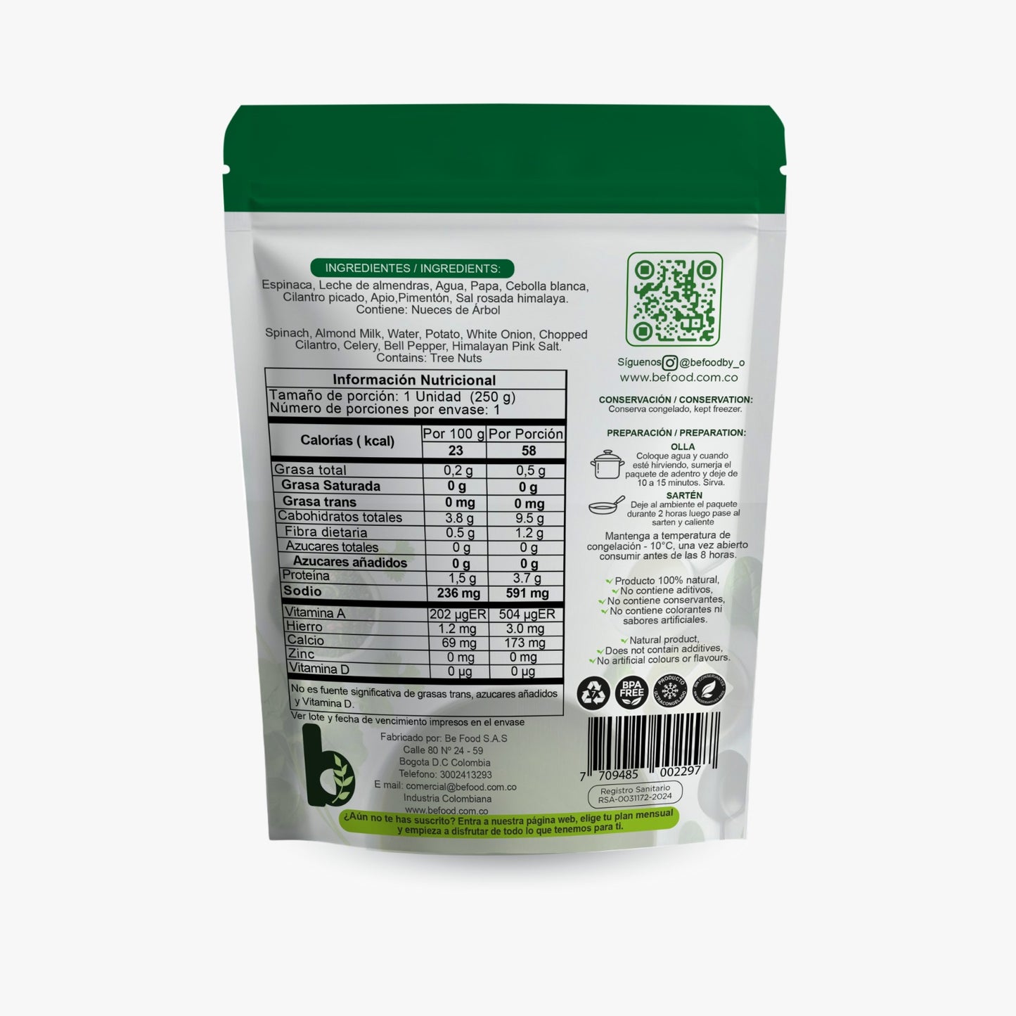 Crema de Espinaca